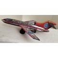 Vintage tin toy - Pan Am aeroplane