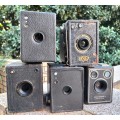 Variety of Vintage Box cameras (x 5)