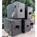Variety of Vintage Box cameras (x 5)
