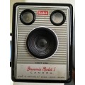 Vintage Kodak Art Deco Box camera - Brownie Model 1 (Green front plate)