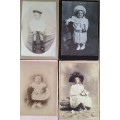 Antique photographs - Victorian/Edwardian children (x 10)