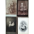 Antique photographs - Victorian/Edwardian children (x 10)