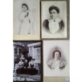 Antique photographs - Victorian/Edwardian ladies (x 10)