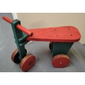Vintage wooden push scooter - sturdy