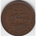 SA Union Bronze 1926 Penny