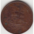 SA Union Bronze 1935 Penny