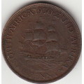 SA Union Bronze Half Penny 1930