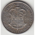 SA Union Silver 1936 Two Shilling