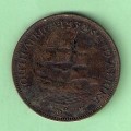 SA Union  1932 Half Penny
