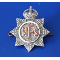 National Fire Service Badge, enamelled lettering