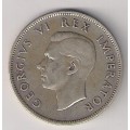 SA Union Silver 1942 Half Crown
