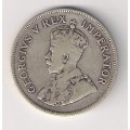 SA Union Silver 1935 Half Crown