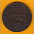 SA Union Bronze 1939 One Penny