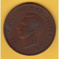 SA Union Bronze 1938 One Penny