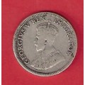 SA Union 1933 Silver Six Pence