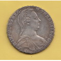 M THERESIA ARCHID AVST DUX BURG CO TYR 1780 SILVER Coin Austria Weight 28 g