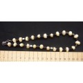 Vintage Faux Freshwater Pearls and Hematite Necklace. 40cm.