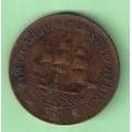 1944 SA Union Half Penny