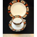 Vintage Chelson China Trio Tea Cup Saucer and Side Plate.