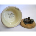 Vintage `Tony Weller` Character Sandland Ware Musical Porcelain Tankard. Spotless, 16 cm high.