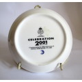 250th Anniversary of Royal Worcester 2001 Celebration Porcelain Pin Tray. 11cm diameter.