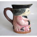 Vintage Toby Like Hand Painted Porcelain Tankard. Made in Japan. 15cm high