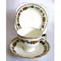 Gorgeous Delicate Tuscan China Trio. Made in England.