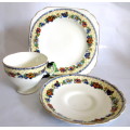 Gorgeous Delicate Tuscan China Trio. Made in England.