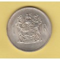 1969 SOUTH AFRICAN SILVER 1 RAND COIN