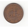 1934 SA Union Bronze Penny