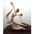 Vintage Italian A. Santini Art Deco Dancer Limited Edition Statue. 40cm Tall.