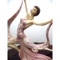 Vintage Italian A. Santini Art Deco Dancer Limited Edition Statue. 40cm Tall.