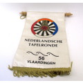 Vintage Nedelandsche Tafelronde 56 Vlaardingen Banner flag. 24cm x 14,5cm