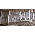 RARE Vintage Tamiya 1:100 Scale Boeing B-52D Stratofortress Model Jet. Silver Finish. Sealed Bags.