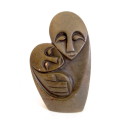 Quality Vintage Hand Carved African Stone Sculpture. Mother and Child. 15cm high. 560g. As per Photo