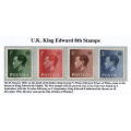GB 1936 Edward VIII Definitives Stamps Set 4