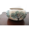 Lovely Handmade, embossed detail bowl. Marked ANN. Glazed. Lovely Centre Piece.