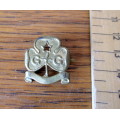 Vintage 1940`s Girl Guides Brass Badge