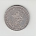 1943 SA Union Silver Shilling Coin