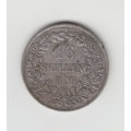 Denmark 16 skilling 1856, `King Frederick VII (1848 - 1863)` Silver Coin