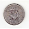 1925 SA Union Silver 2 1/2 Shilling or Half Crown