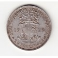 1929 SA Union Silver Half Crown