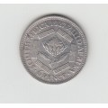 1927 South Africa Silver Six Pence XF