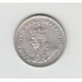 1930 South Africa Silver Six Pence XF