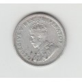 1933 South Africa Silver SixPence XF