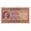 1948 to 1951 South African One Shilling Bank note - M H de Kock A/E