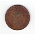 1941 South Africa Union One Penny Coin