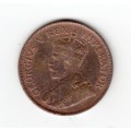 1936 South Africa Union One Penny Coin