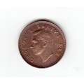 1949 South Africa Union Quarter Penny Coin