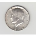 1968 USA Kenndy Silver Half Dollar